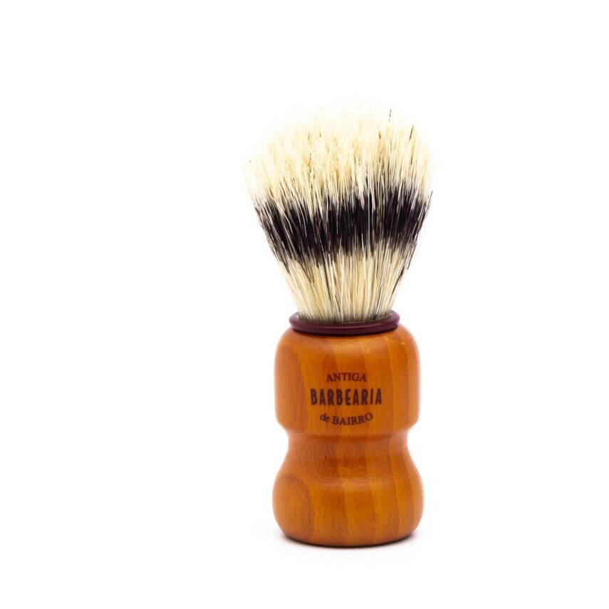 Antiga Barbearia de Bairro Natural Bristle Shaving Brush 