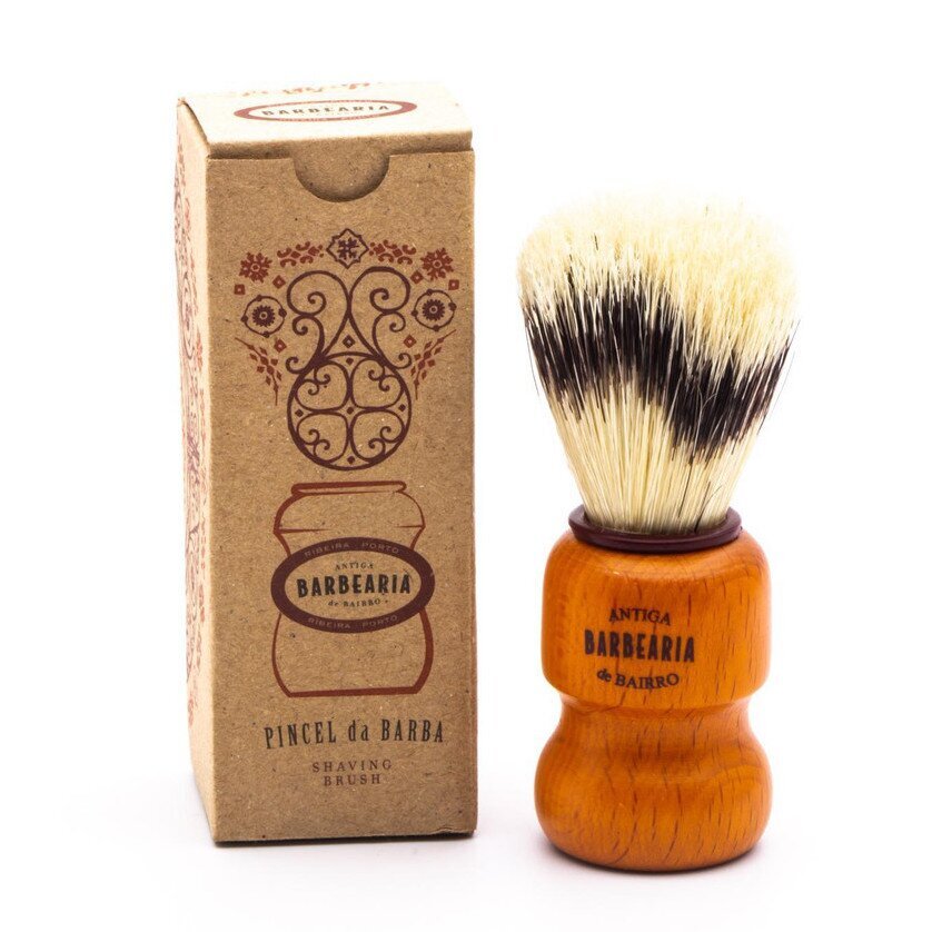 Antiga Barbearia de Bairro Natural Bristle Shaving Brush 