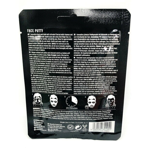 Маска-пленка для лица Barber Pro Face Putty Black