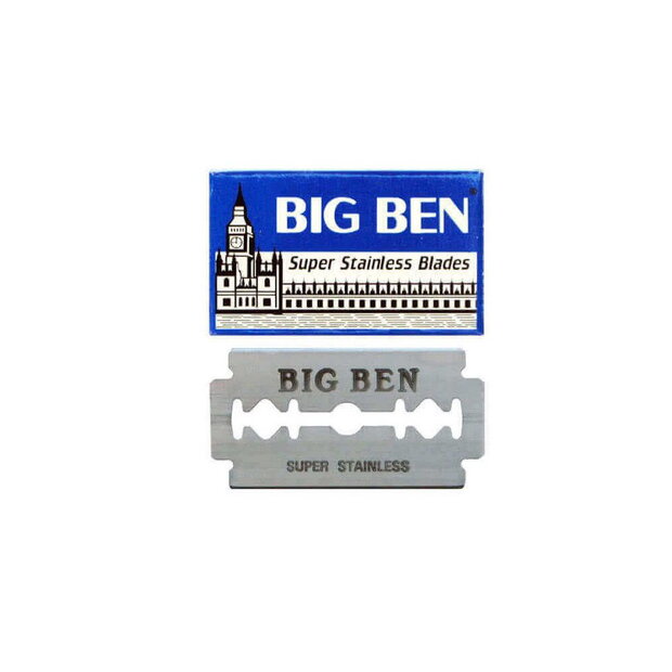 5 Double Edge Blades Big Ben Super Stainless