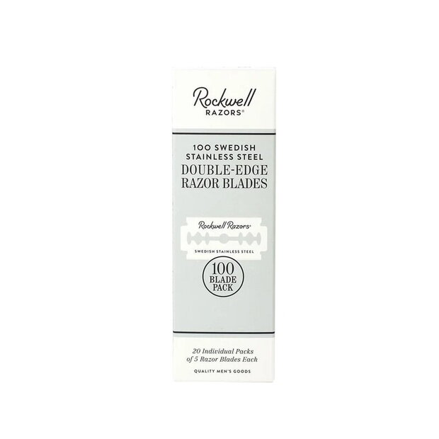 100 Rockwell Double-Edge Razor Blades 