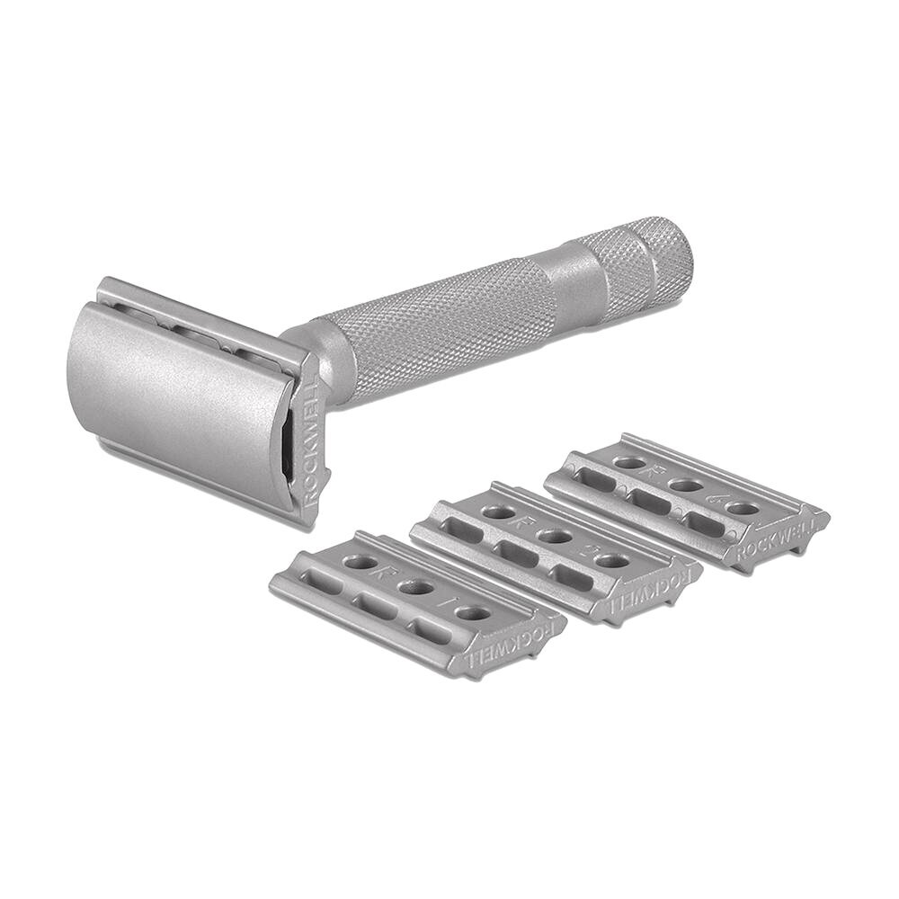 Rockwell 6S Classic Safety Razor Matte Stainless Steel 