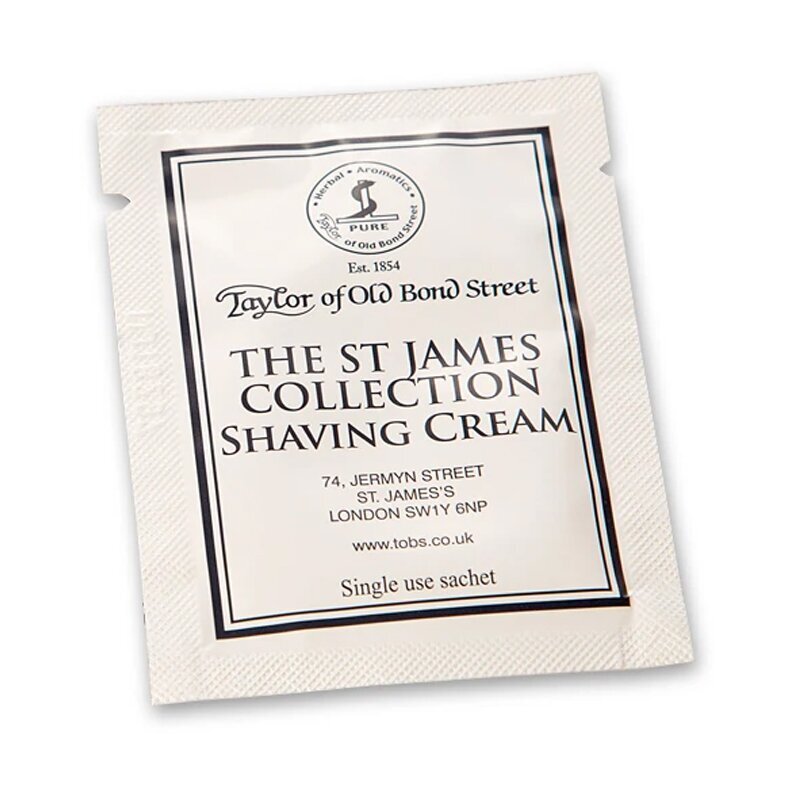 Taylor Of Old Bond Street St James Collection Shaving Cream Sample 5ml 