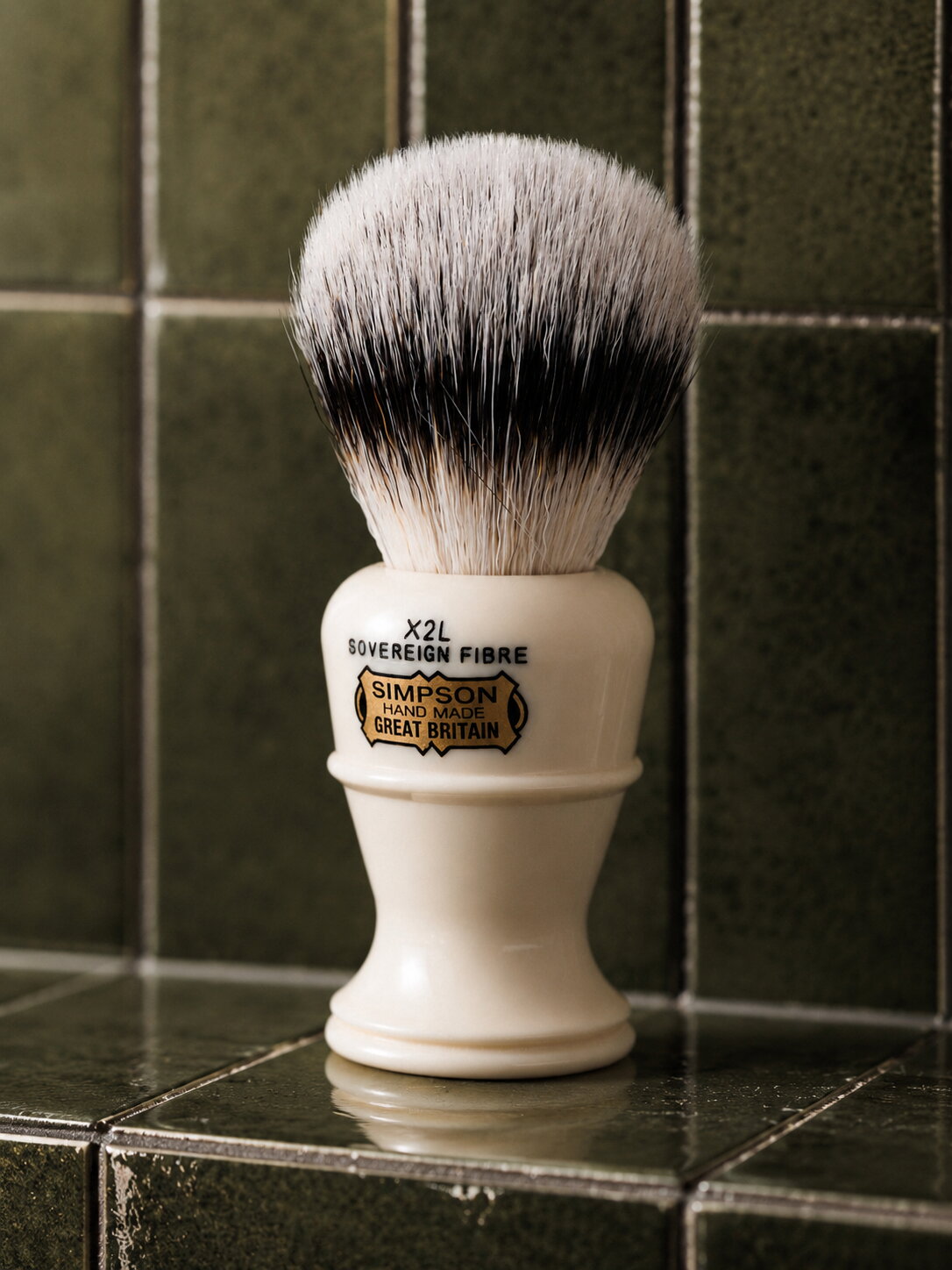 Simpsons shaving brush Colonel X2L Sovereign Grade Synthetic Fibre 