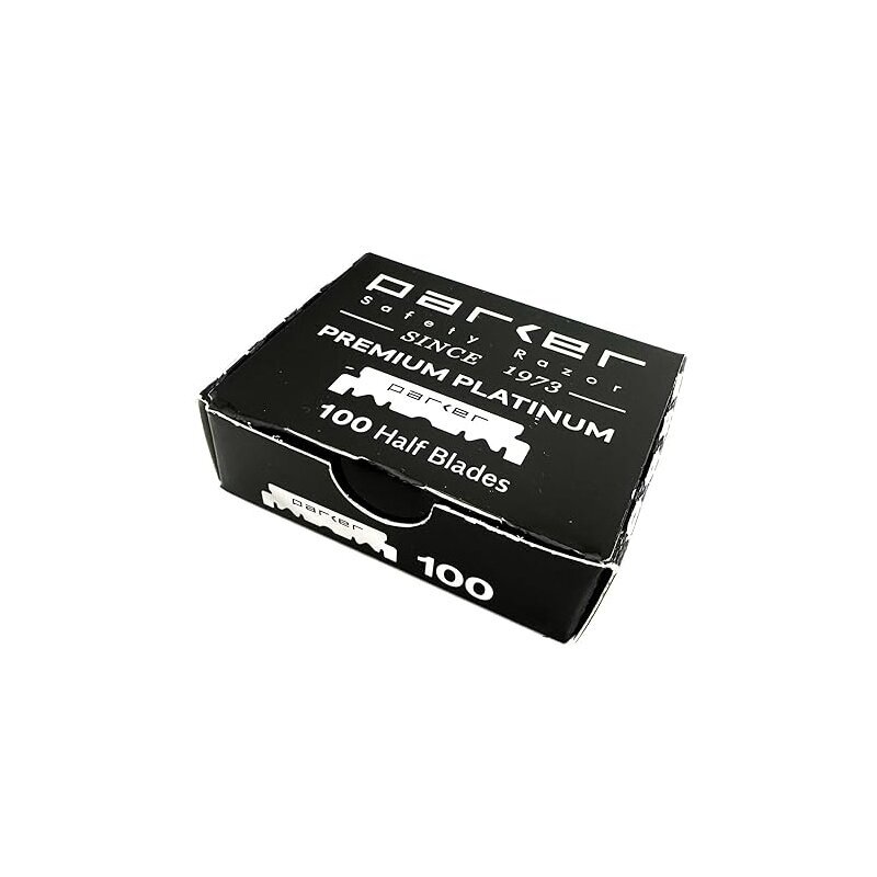 100 Single Edge Razor Blades Parker Premium Platinum 