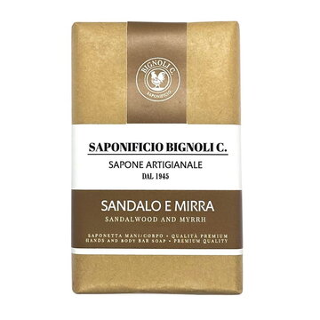 Saponificio Bignoli hand and body soap Sandalwood and Myrrh 150g