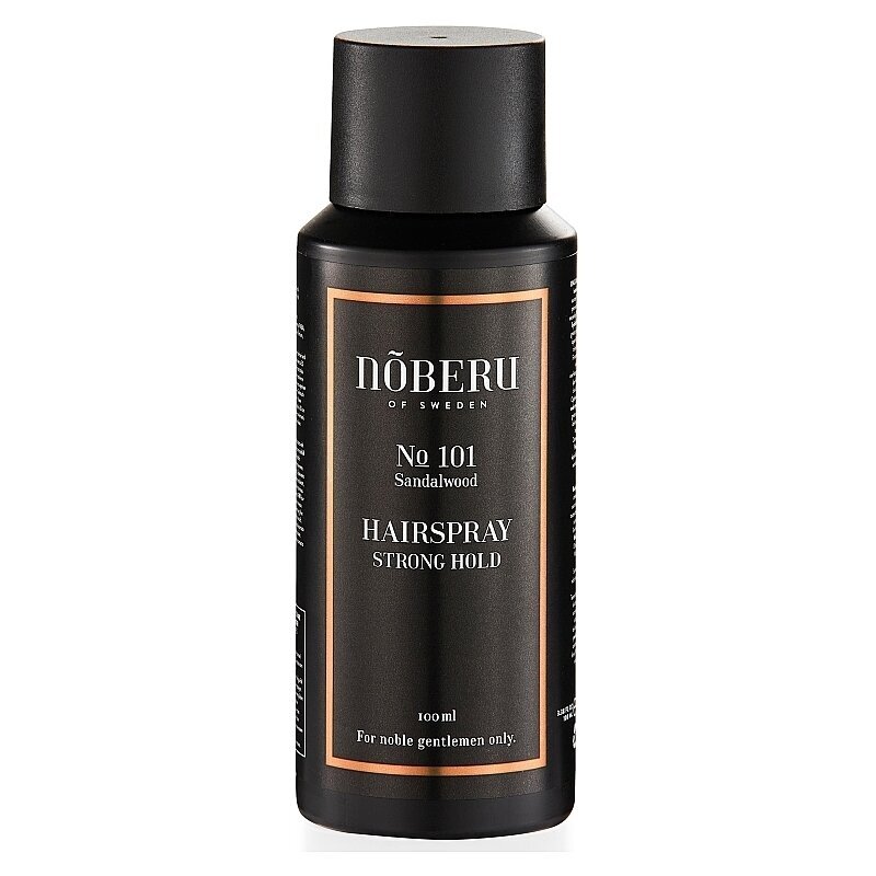 Noberu of Sweeden Sandalwood Travel Hairspray Strong Fixation 100ml 