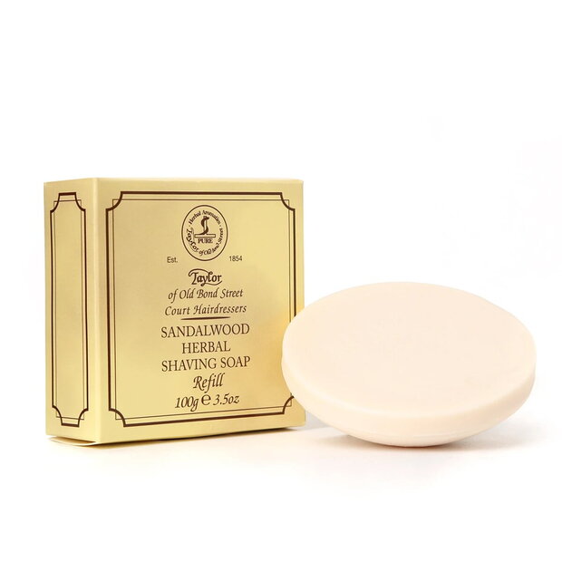 Taylor of Old Bond Street Sandalwood Shaving Soap Refill 100g