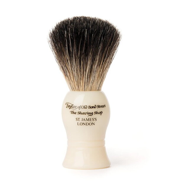 Taylor of Old Bond Street Pure Badger shaving brush white 