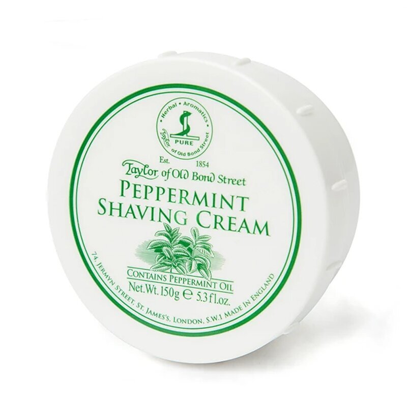 Taylor of Old Bond Street Shave Cream Peppermint 150Gr 
