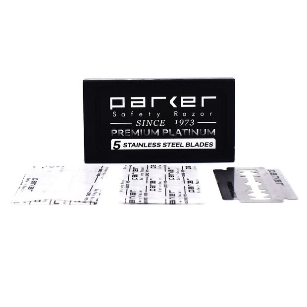 Parker Razor Blades Double Edge. 5 Blades
