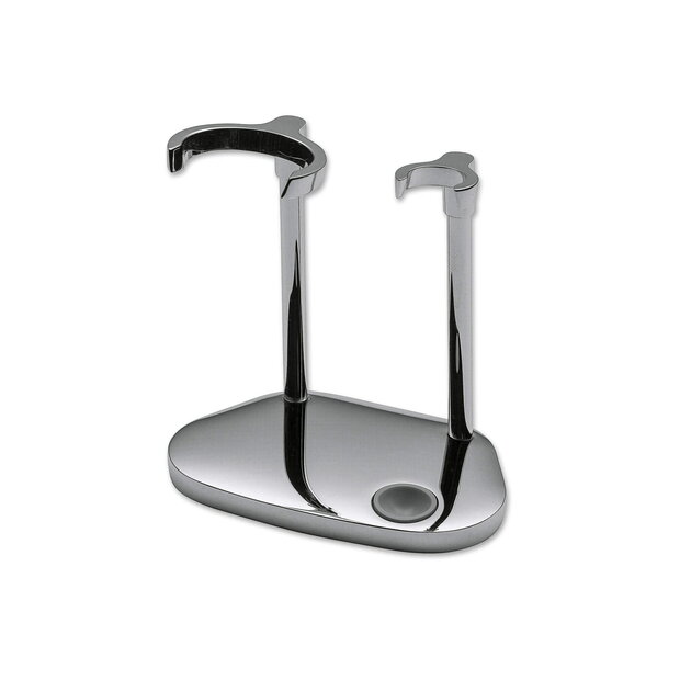 Boker Manufaktur Solingen Chrome Stand For Razor And Shaving Brush. H9.3Cm / Diameter Brush 3,4Cm