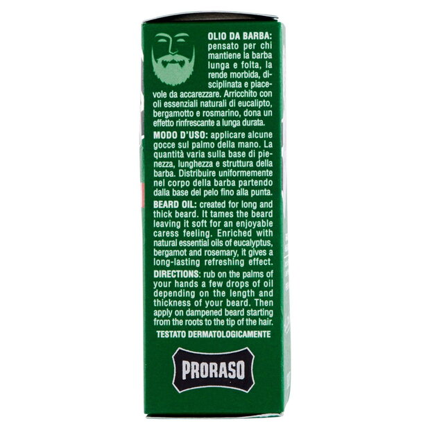 Proraso Beard Oil Refreshing 30ml 