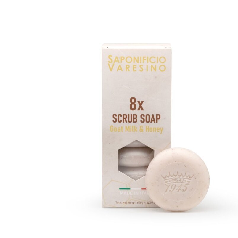 Saponificio Varesino Goats Milk and Honey - Box 8x80g Soaps 