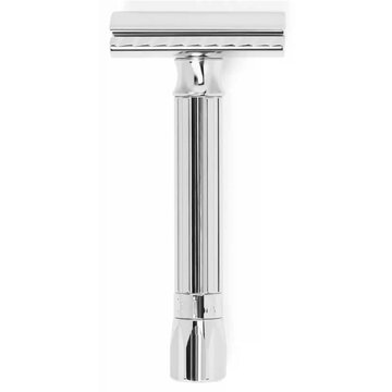 Merkur safety razor Progress DE Razor 500C, Adjustable Blade Gap, Short Handle, Metal Knob Bright Chrome
