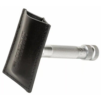 Merkur Black Blade Protector Made of Leather for Safety Razors