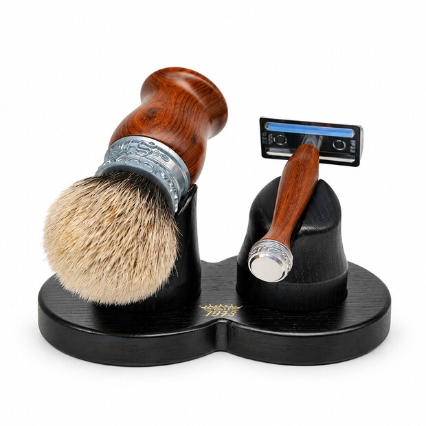 Подставка для бритвы и помазка Saponificio Varesino Dual Stand