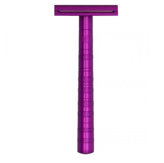 Henson Shaving Purple Aluminum Medium Safety Razor