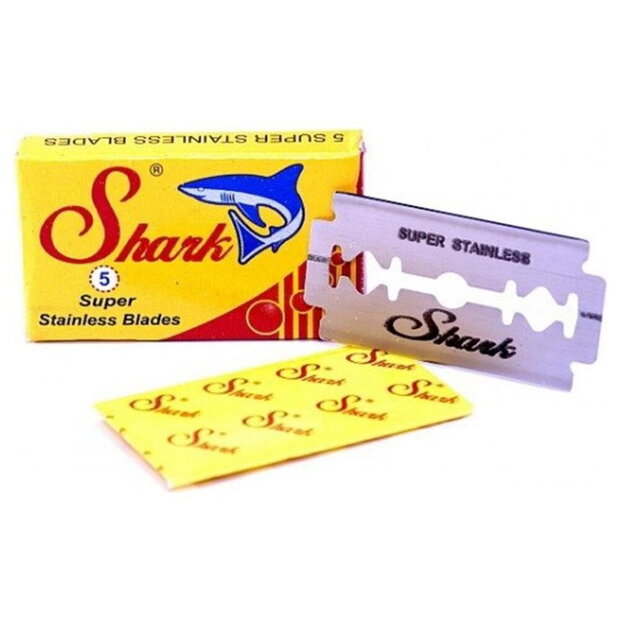 Shark Razor Blades Double Edge. Super Stainless. 100 Blades