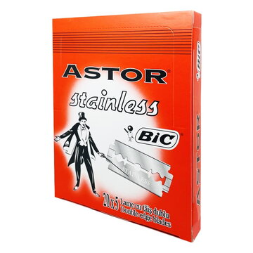 100 razor blades stainless steel Bic Astor
