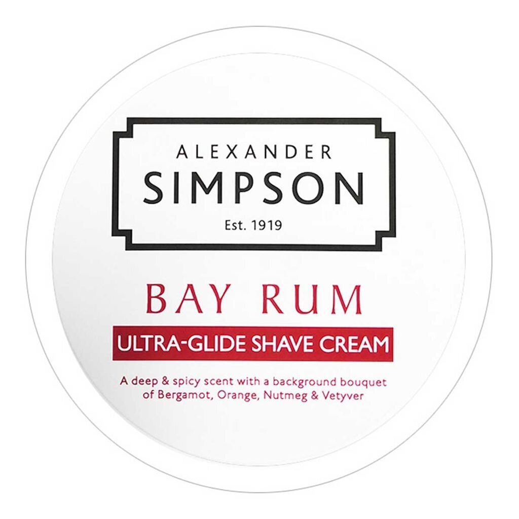 Simpson Shaving cream Ultra Glide 180ml Bay Rum 
