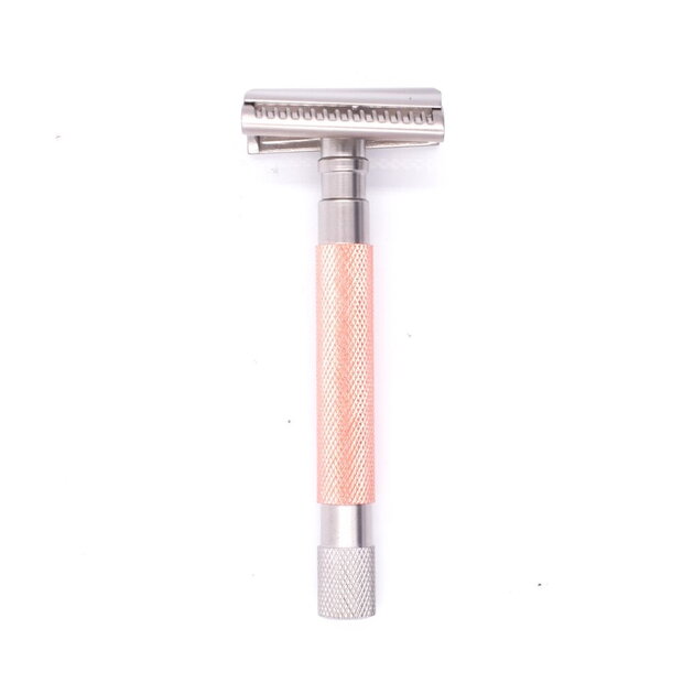 Parker Semi Slant Safety Razor Satin Rose Gold Finish
