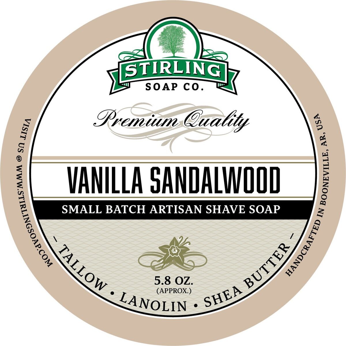 Твердое мыло для бритья Vanilla Sandalwood от известной американской компан...