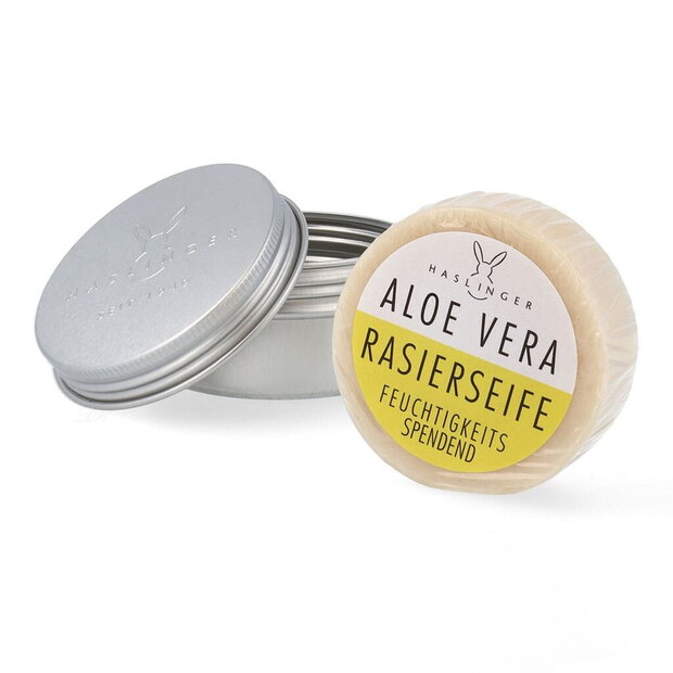 Aloe Vera Shaving Soap in a case, 60 g 