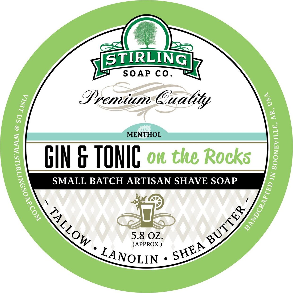 Stirling Shaving Soap Gin & Tonic on the rocks 170ml 