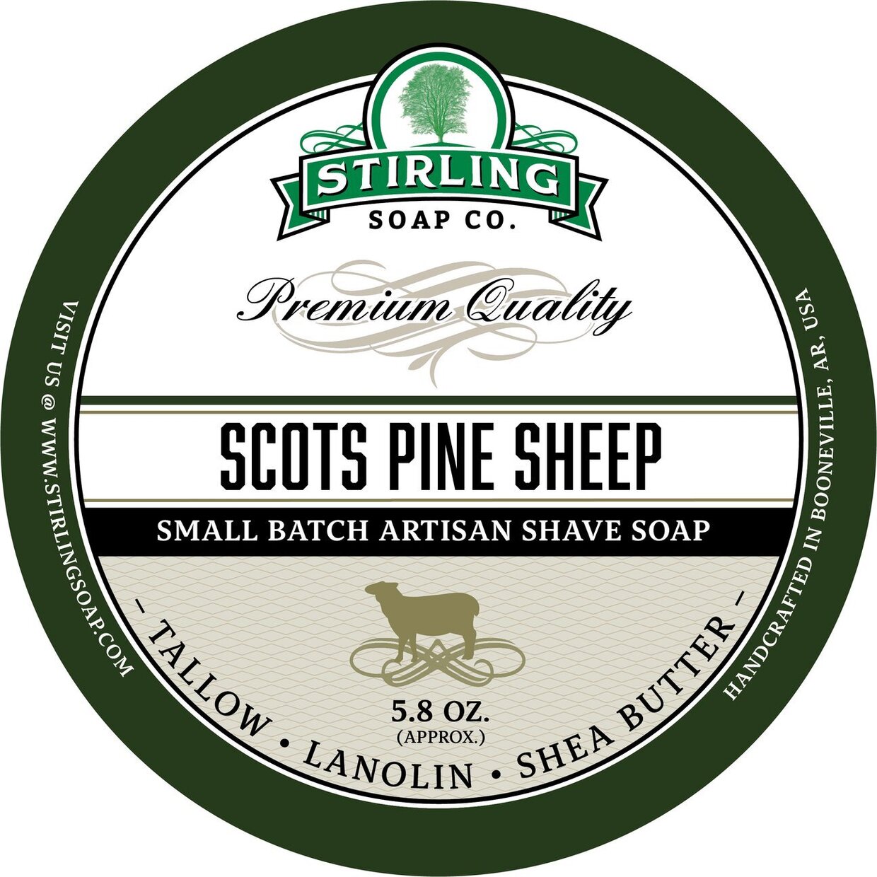 Stirling Shaving Soap Scots Pine Sheep 170ml 