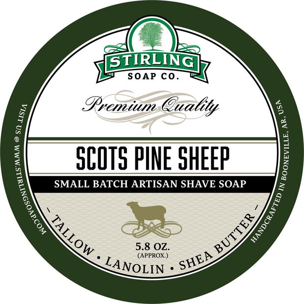Stirling Shaving Soap Scots Pine Sheep 170ml