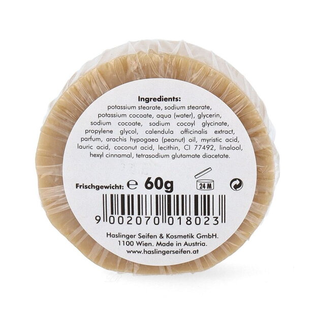 Calendula Shaving Soap in a case, 60 g
