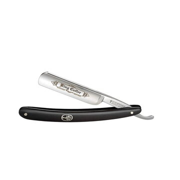 Boker straight razor king cutter black 5/8 round point
