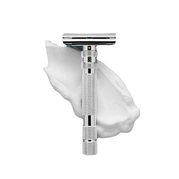 Rockwell Model T2 White Chrome Razor 