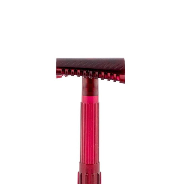 Phoenix Artisan Accoutrements Crimson Ghost Open Comb Double Slant Safety Razor
