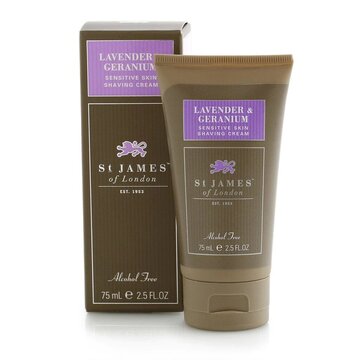 St. James of London Lavender & Geranium Shaving Cream 75ml