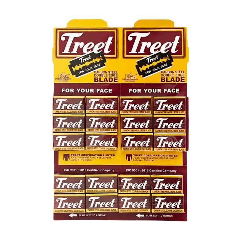 Treet Carbon Steel 200 razor blades 