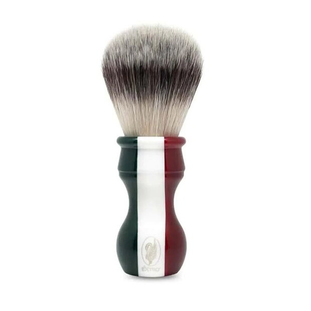 Extro shaving brush synthetic italian flag medium soft