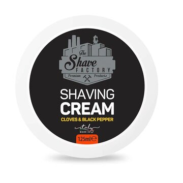 The Shave Factory shaving soap Cloves & Black Pepper 125ml