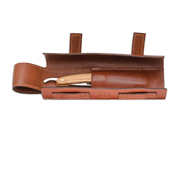 Boker roll up leather case for straight razors 