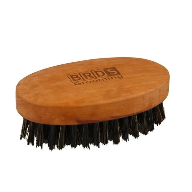 BRDS beard brush nylon and horsehair size m