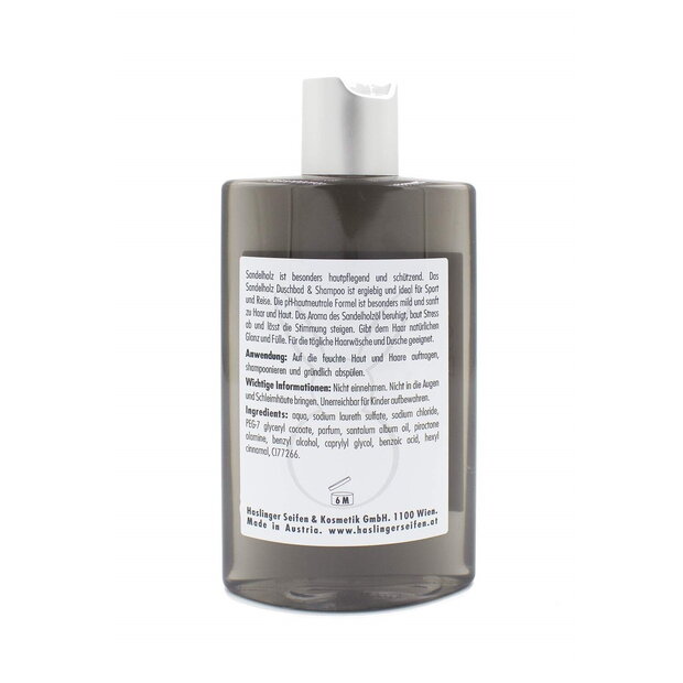 Shampoo & Shower Gel Haslinger Sándalo SPA 200ml