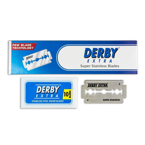 Derby Razor Blades Double Edge. Derby Extra blue 200 Blades
