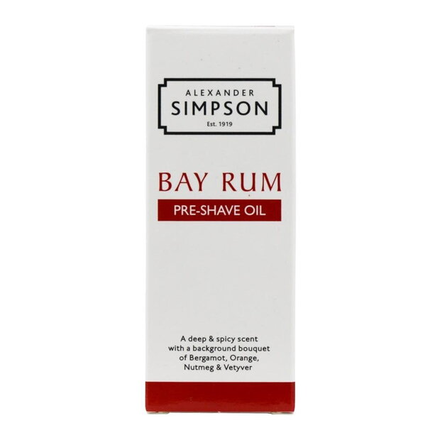 Масло до бритья Alexander Simpson Est. 1919 Bay Rum